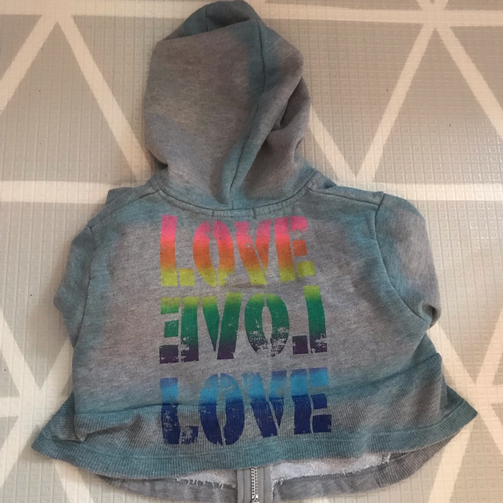 Flowers by Zoe zip up hoodie. Sz 2t LOVE